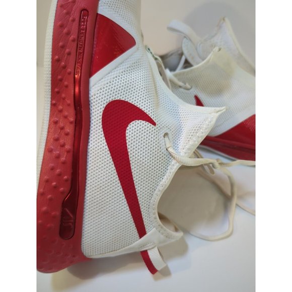 NIKE PG 4 TB PROMO PAUL GEORGE TEAM BASKETBALL WHITE RED CW4134 114 sz 9.5 - Picture 8 of 9